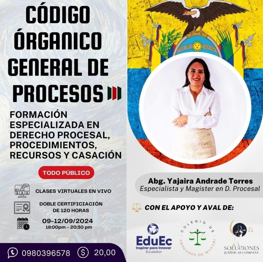 Código Orgánico General De Procesos