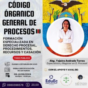 Código Orgánico General De Procesos