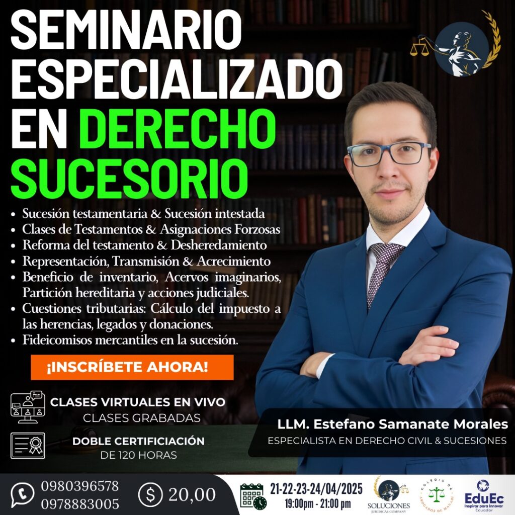 SEMINARIO ESPECIALIZADO EN DERECHO SUCESORIO