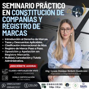 SEMINARIO PRÁCTICO EN CONSTITUCIÓN DE COMPAÑÍAS Y REGISTRO DE MARCAS