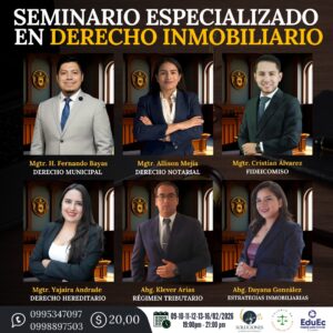 SEMINARIO ESPECIALIZADO EN DERECHO INMOBILIARIO