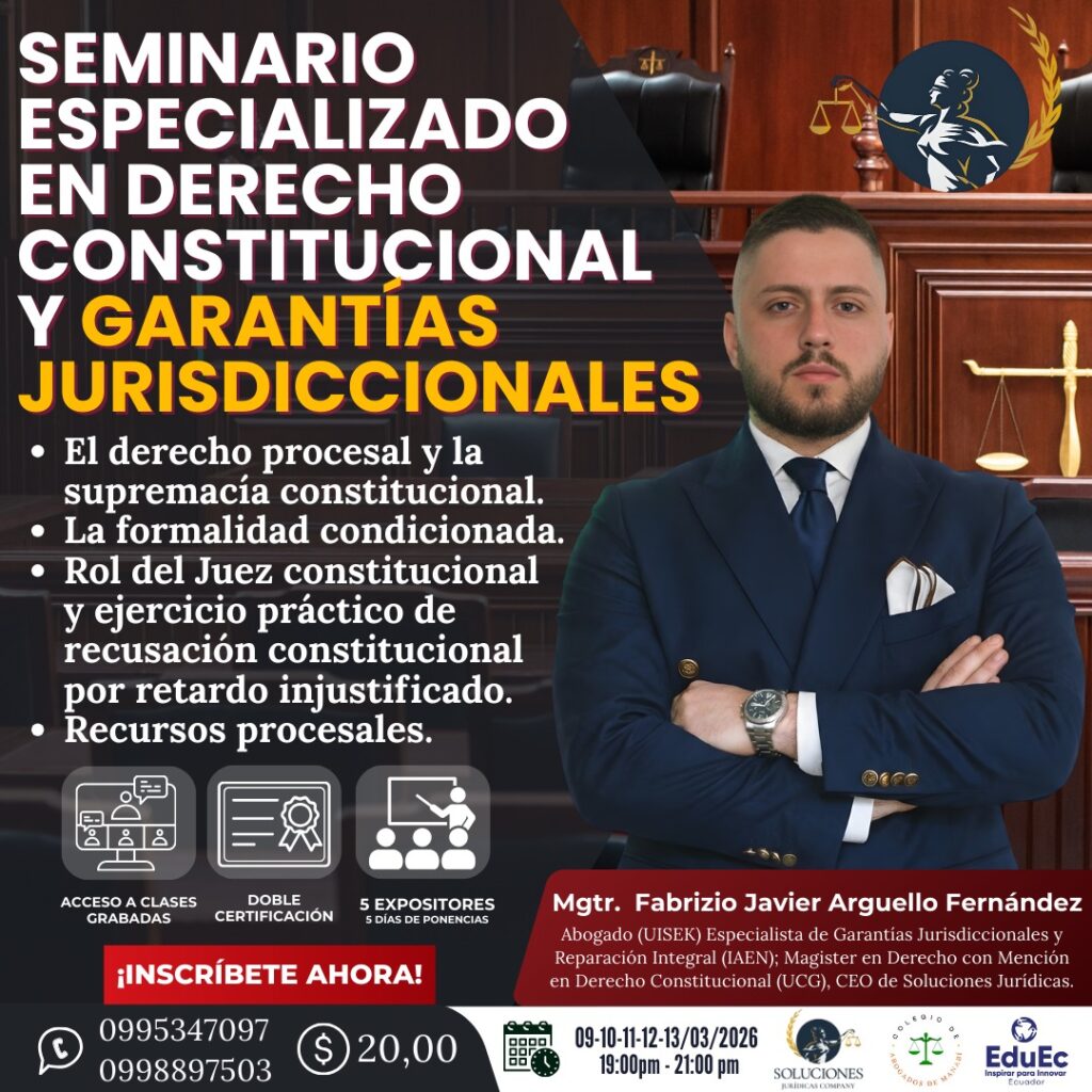 SEMINARIO ESPECIALIZADO EN DERECHO CONSTITUCIONAL
