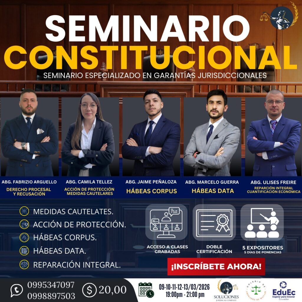 SEMINARIO ESPECIALIZADO EN DERECHO CONSTITUCIONAL