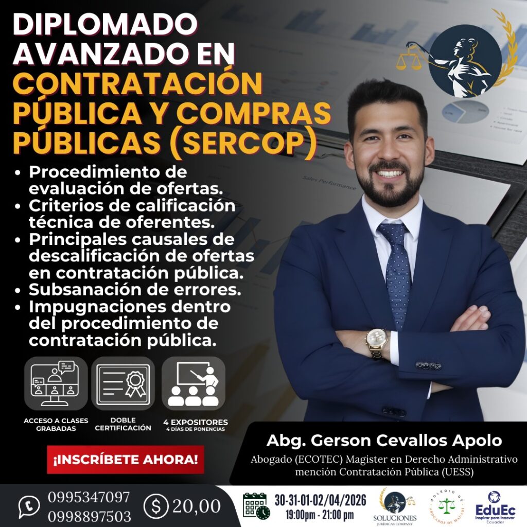 DIPLOMADO AVANZADO EN CONTRATACIÓN PÚBLICA
