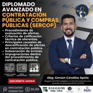 DIPLOMADO AVANZADO EN CONTRATACIÓN PÚBLICA