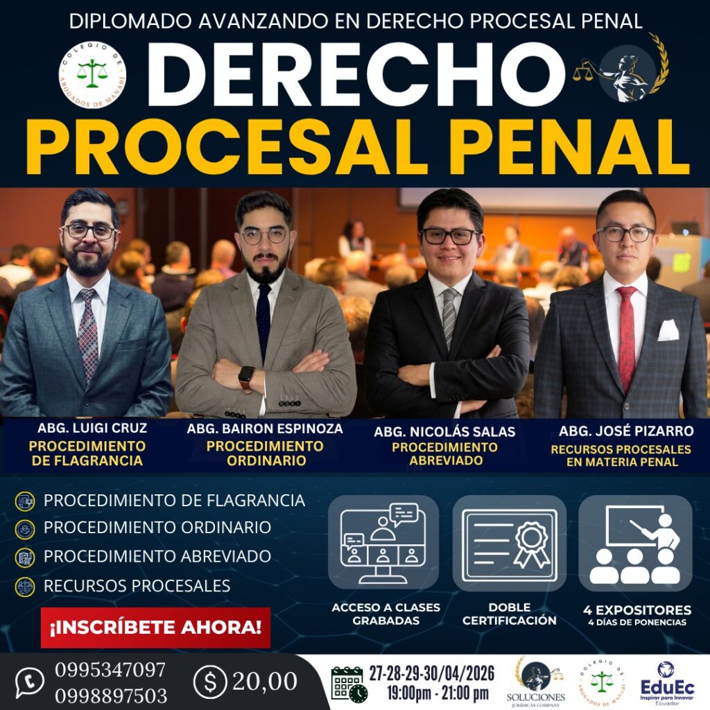 DIPLOMADO AVANZADO EN DERECHO PROCESAL PENAL