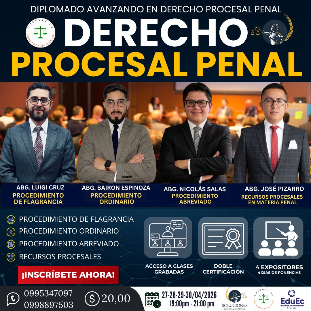 DIPLOMADO AVANZADO EN DERECHO PROCESAL PENAL