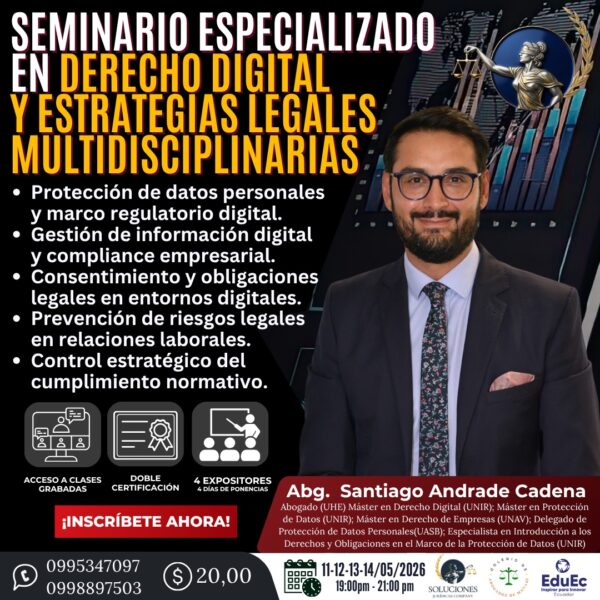 SEMINARIO ESPECIALIZADO EN DERECHO DIGITAL