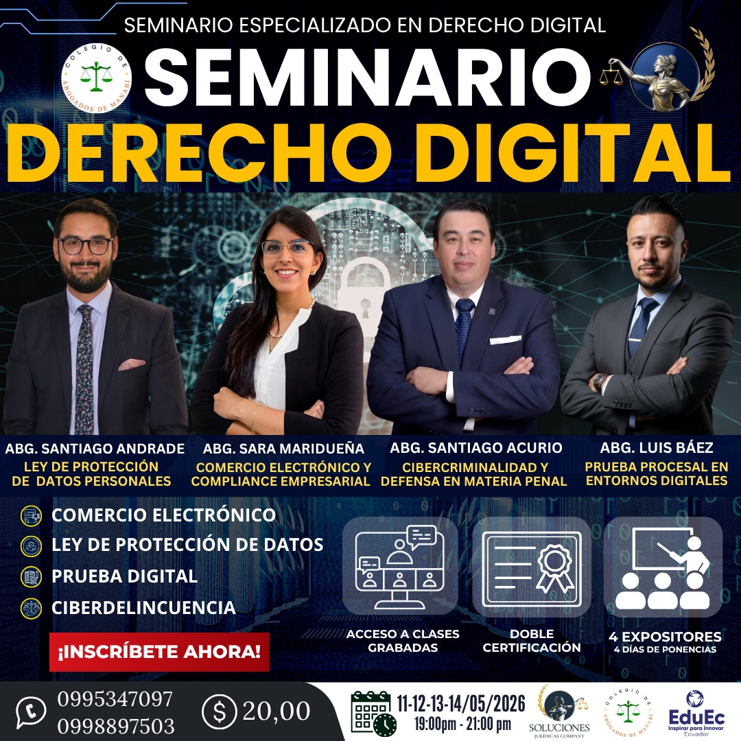 SEMINARIO ESPECIALIZADO EN DERECHO DIGITAL