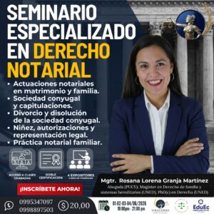 SEMINARIO ESPECIALIZADO EN DERECHO NOTARIAL
