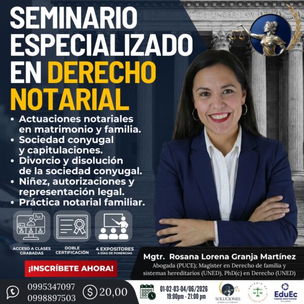 SEMINARIO ESPECIALIZADO EN DERECHO NOTARIAL