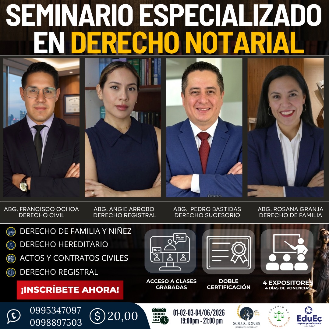 SEMINARIO ESPECIALIZADO EN DERECHO NOTARIAL