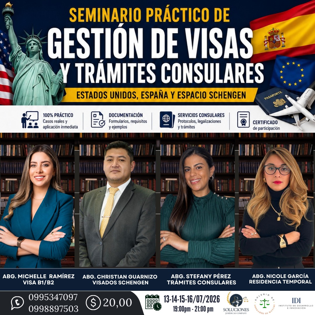 SEMINARIO PRÁCTICO DE GESTIÓN DE VISAS Y TRÁMITES CONSULARES
