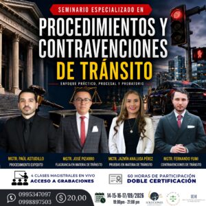 SEMINARIO ESPECIALIZADO EN DERECHO PROCESAL DE TRÁNSITO