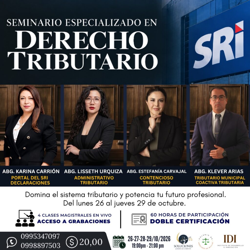 SEMINARIO ESPECIALIZADO EN DERECHO TRIBUTARIO