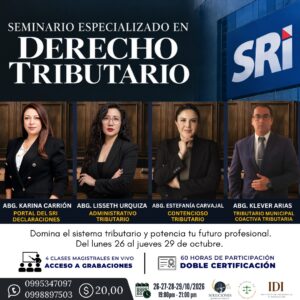 SEMINARIO ESPECIALIZADO EN DERECHO TRIBUTARIO
